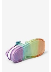 Cushioned Footbed Jelly Sandals