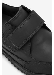 School Leather Waterproof Single Strap Shoes Standard Fit (F)