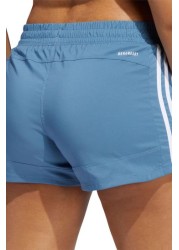 adidas Blue Pacer 3 Stripe Woven Shorts