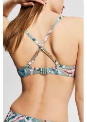 Esprit Light Khaki Green Underwire Bikini Top