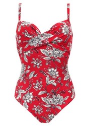 Pour Moi Freedom Lightly Padded U/W Twist Front Control Swimsuit