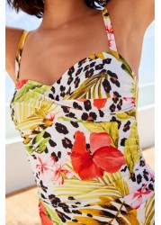 Bandeau Tummy Control Swimsuit Petite