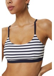 Esprit Navy Blue Recycled Padded Crop Top