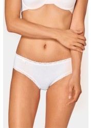 Sloggi 24/7 Weekend White Multi Hipster Briefs 3 Pack