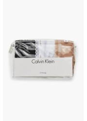 Calvin Klein Black Bottoms Up Refresh Thongs 3 Pack