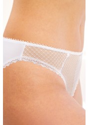 Embroidered Knickers 2 Pack High Leg