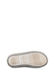 Totes Isotoner Ladies Swept Back Bobble Mule Slippers