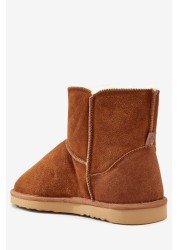 Suede Slipper Boots