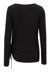 Pour Moi Sofa Love Ruche Side Long Sleeve Jersey Top
