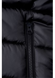 Angel & Rocket Black Nolan Branded Puffer Jacket