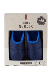 Totes Boys Premium Quilted Mule Slippers Mini Me