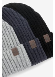 Beanie Hats 3 Pack (1-16yrs)