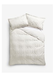 Luxurious Damask Woven Jacquard Duvet Cover and Pillowcase Set