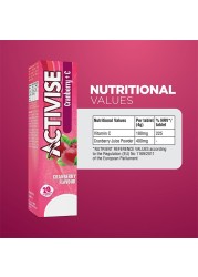 Activise Cranberry + Vitamin C Effervescent Tablet 20&#039;s