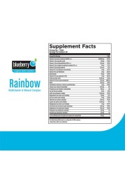 Blueberry Naturals Rainbow Multivitamin Tablets 60&#039;s B3976