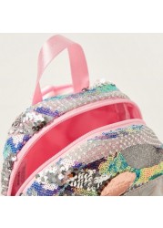 Disney Princess Sequin Embellished Backpack - 8 inches