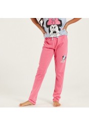 Disney Minnie Mouse Print T-shirt and Pyjama Set