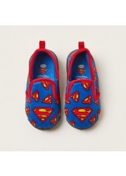 All-Over Superman Print Baby Shoes