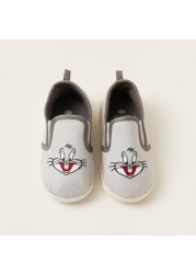 Looney Tunes Bugs Bunny Print Slip-On Loafers