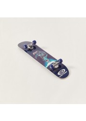 Street Runner Graphic Print Skateboard