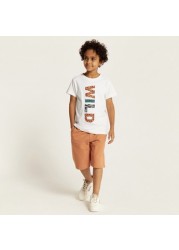 Juniors 3-Piece T-shirt and Shorts Set