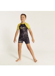 Juniors Printed 2-Piece Rashguard Set