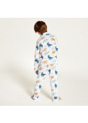 Juniors All Over Dinosaur Print Shirt and Pyjama Set