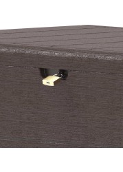 Cosmoplast Cedargrain Plastic Deck Storage Box (416 L, 129.5 x 70 x 62.5 cm)