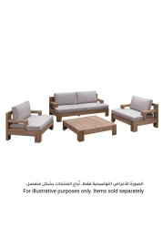 Joshua 2-Seater Acacia Wood Sofa W/Cushion Generic (175 x 80 x 64 cm)