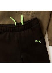 PUMA Graphic Print Sweatshirt and Jog Pants Set