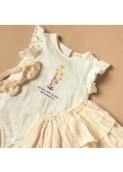 Giggles Printed Bodysuit and Skirt Set