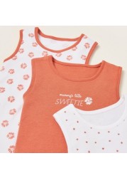 Juniors Printed Sleeveless Bodysuit - Set of 5