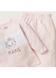 Disney Marie Print T-shirt with Full Length Pyjamas - Set of 2