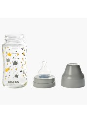 Beaba Printed Wide Neck Feeding Bottle - 240 ml