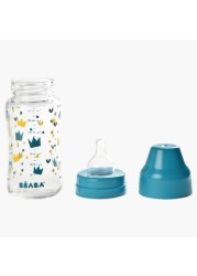 Beaba Wide Neck Feeding Bottle with Cap - 240 ml