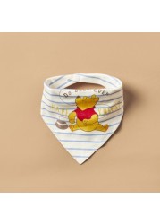 Disney Winnie the Pooh Print Bib and Booties - Set of 2