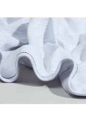 Juniors Melange Receiving Blanket with Bunny Detail - 80x80 cms