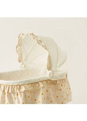 Juniors Printed Bassinet with Canopy