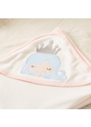 Juniors Princess Embroidered Receiving Blanket - 80x80 cms