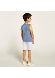 Juniors 3-Piece Crew Neck T-shirt and Shorts Set