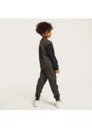 XYZ Graphic Print Sweatshirt and Jog Pants Set