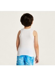 Juniors Solid Vest with Round Neck - Set of 3