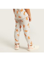 Juniors All-Over Printed Leggings with Elasticated Waistband