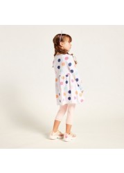 Juniors All-Over Printed Dress and Leggings Set