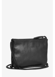 Leather Cross-Body Handbag