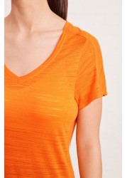 Next Active Sports Short Sleeve V-Neck Top Regular