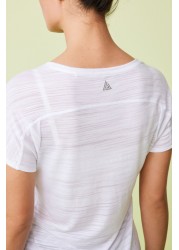 Next Active Sports Short Sleeve V-Neck Top Regular