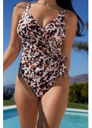 Ruched Side Tummy Control Swimsuit