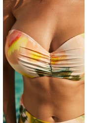 Shape and Tummy Control Bikini Top Padded Bandeau Top