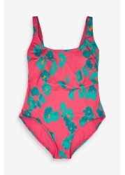 Scoop Neck Tummy Control Swimsuit